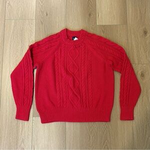 FALL SALE!! NWT Gap Kids Classic Red Cableknit Sweater. Size: Small.